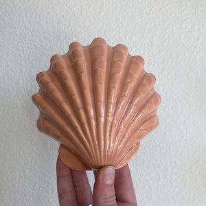 Vtg Ceramic Sea Shell Handmade Wall Decor